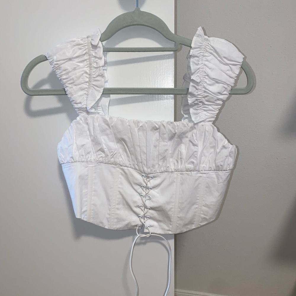 NWT Forever 21 Lace-up Corset Top - Picture 4 of 12